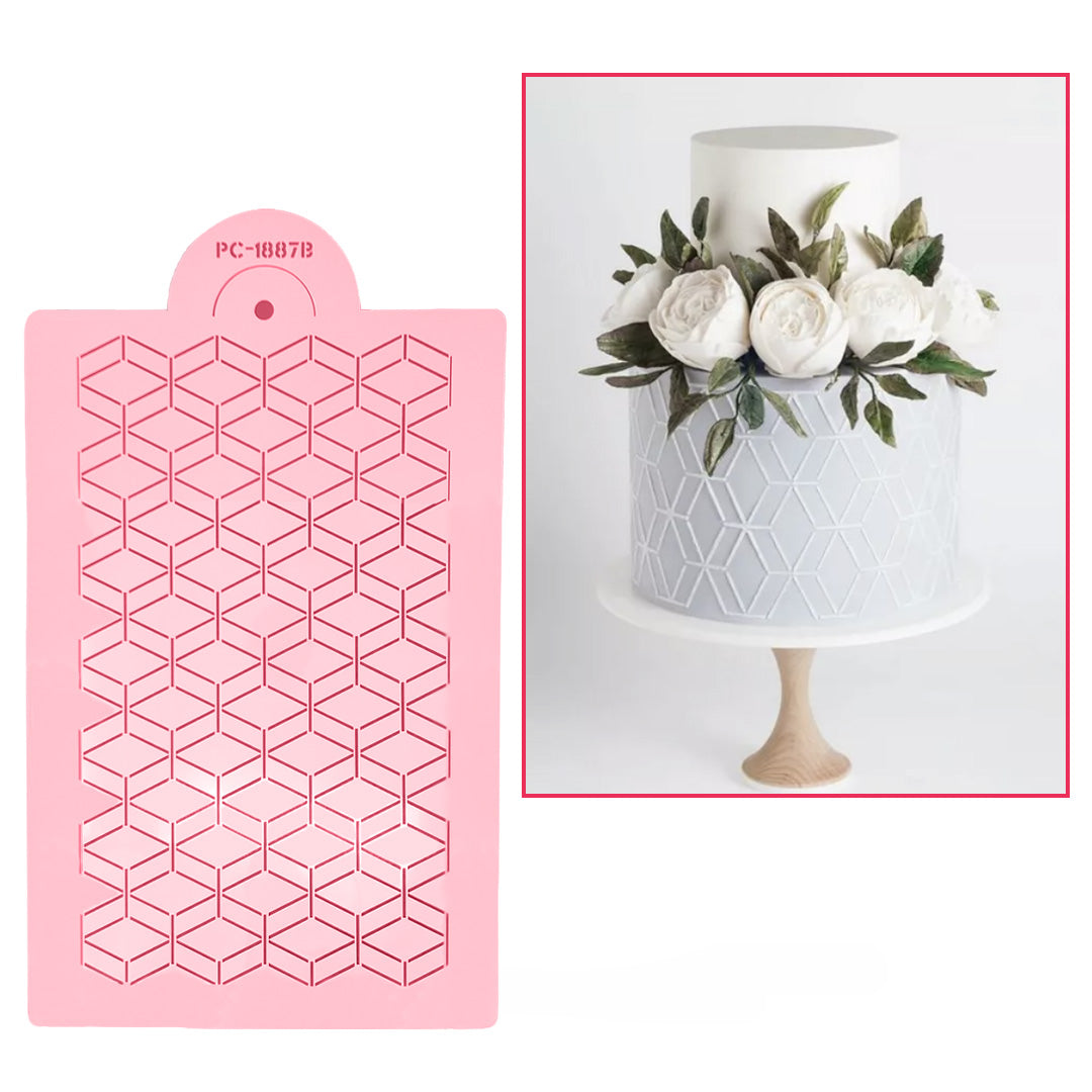 Stencil Patrón de Rombos