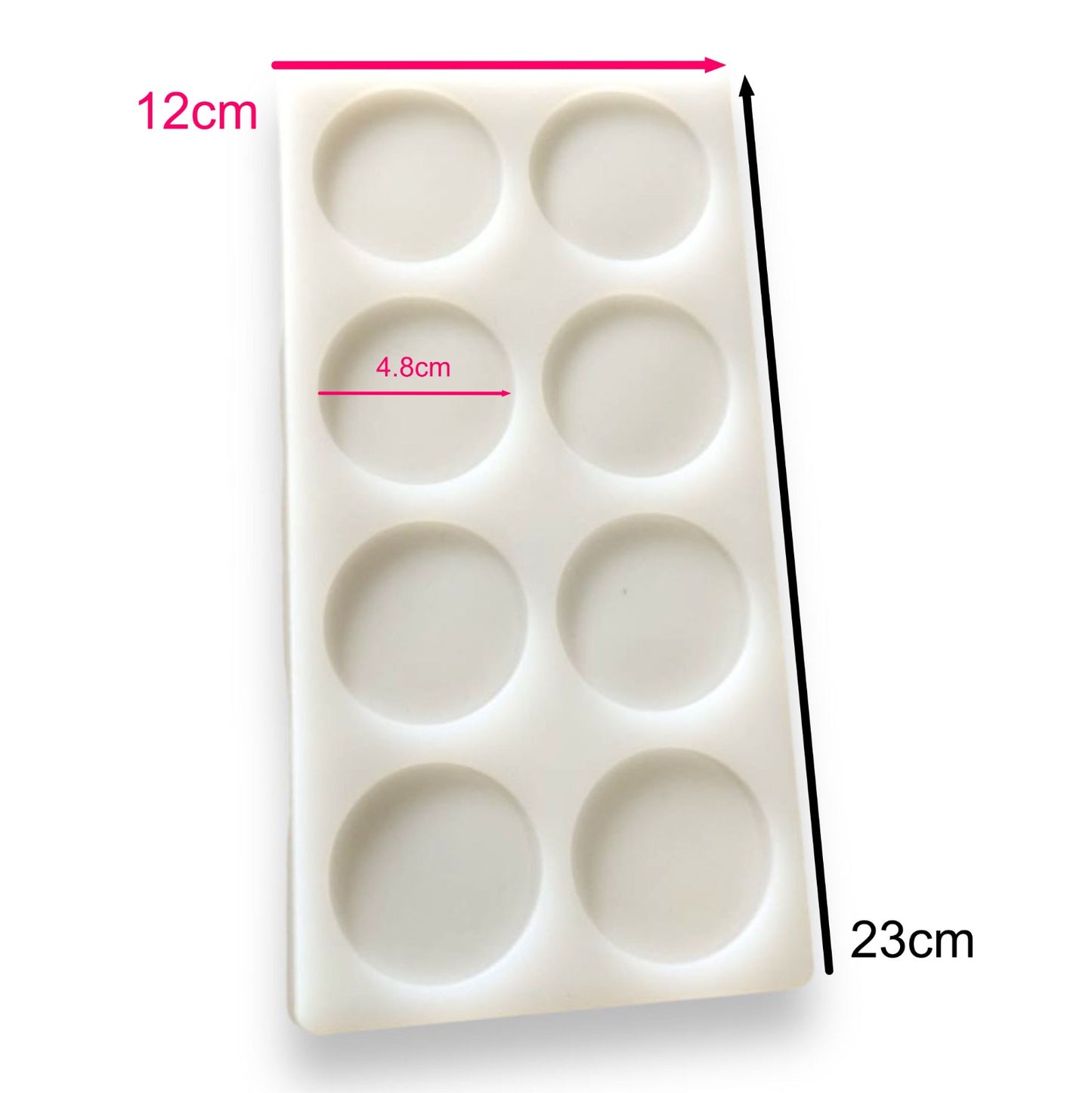 Tapete De Silicona Monedas Lisas x 8