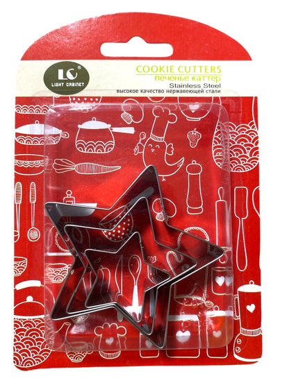 Juego de cortadores Metálicos  estrella x 3