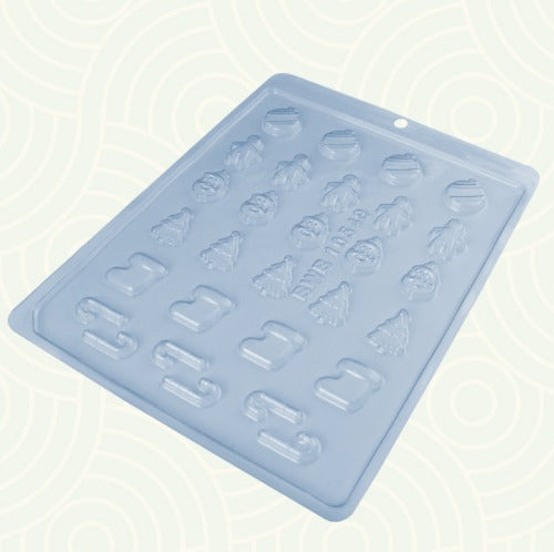 Molde Simple Bwb Mini Apliques de Navidad