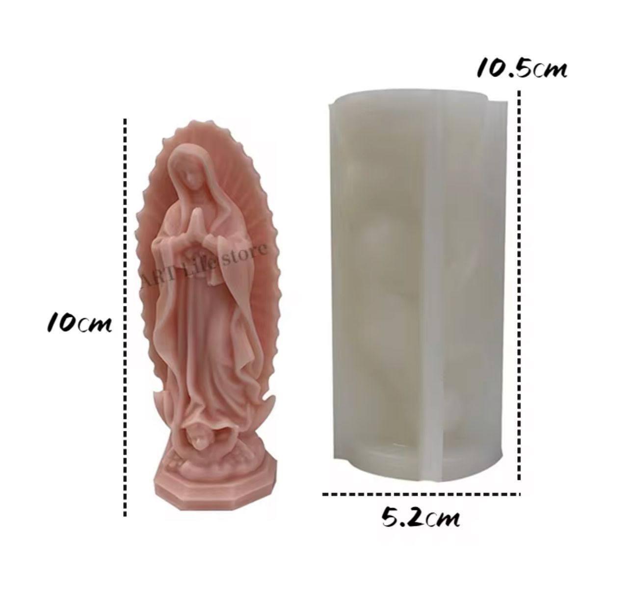 Molde Virgen de Guadalupe 3D