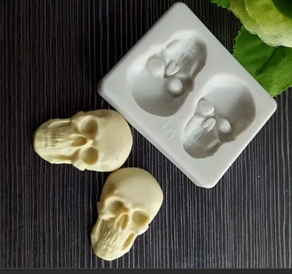 Molde En Silicona Calaveras Siniestras