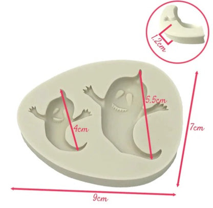 Molde Silicona Fantasmas