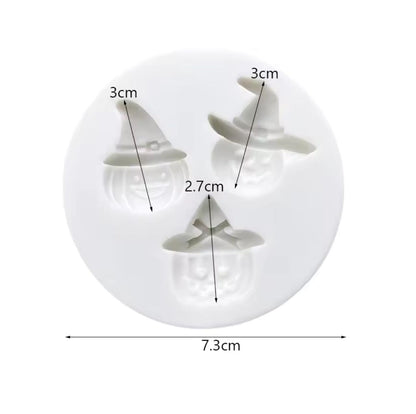 Molde Silicona Calabazas X 3