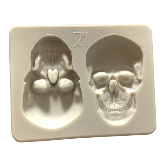 Molde En Silicona Calaveras Siniestras