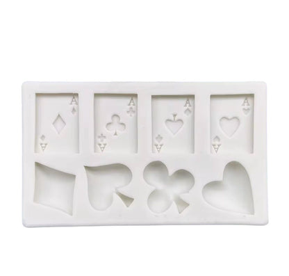 Molde Silicona Mini Cartas de Póker