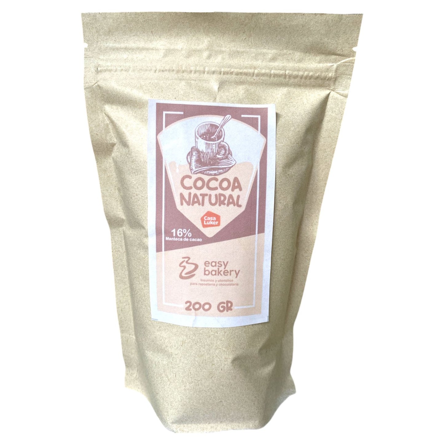 Cocoa Natural Luker 16% x 200 Gr