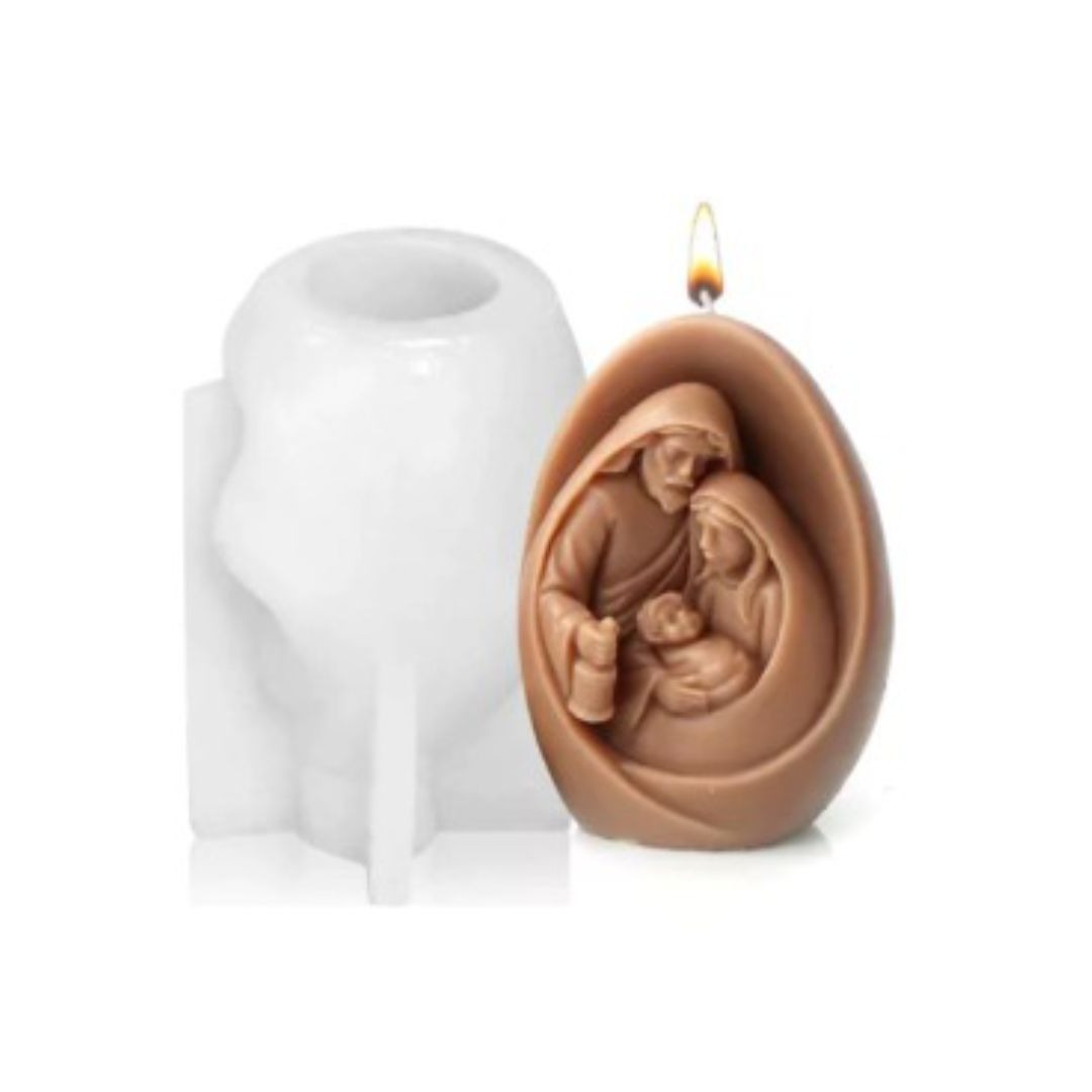 Molde Silicona Sagrada Familia para Velas