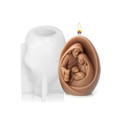 Molde Silicona Sagrada Familia para Velas
