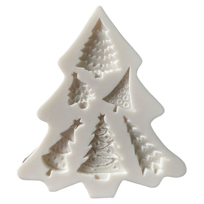 Molde Silicona Mini Pinos de Navidad