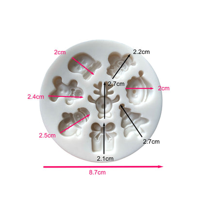 Molde Silicona Mini Navidad Dulce