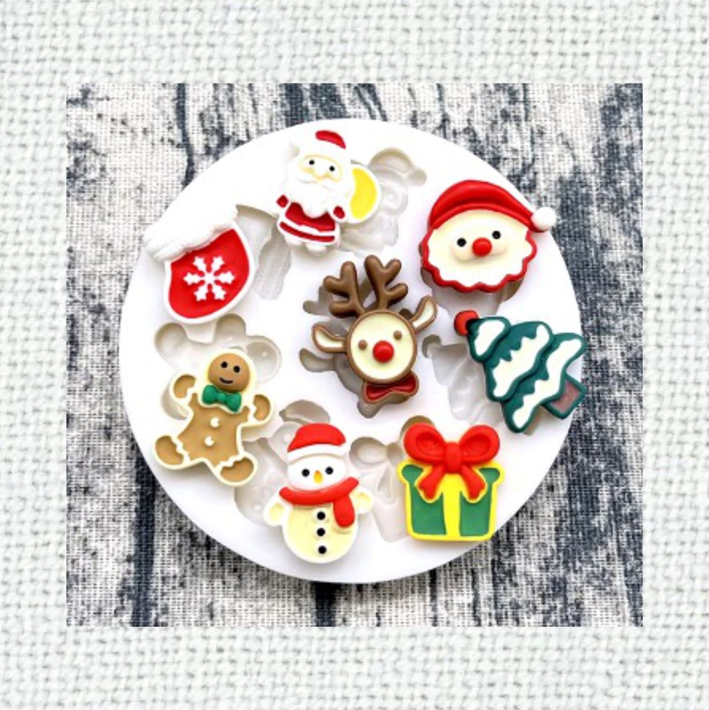 Molde Silicona Mini Navidad Dulce