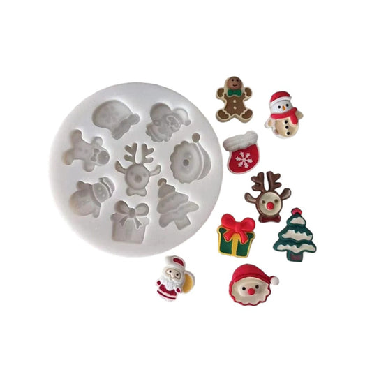 Molde Silicona Mini Navidad Dulce