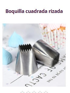 Boquilla Cuadrada Rizada