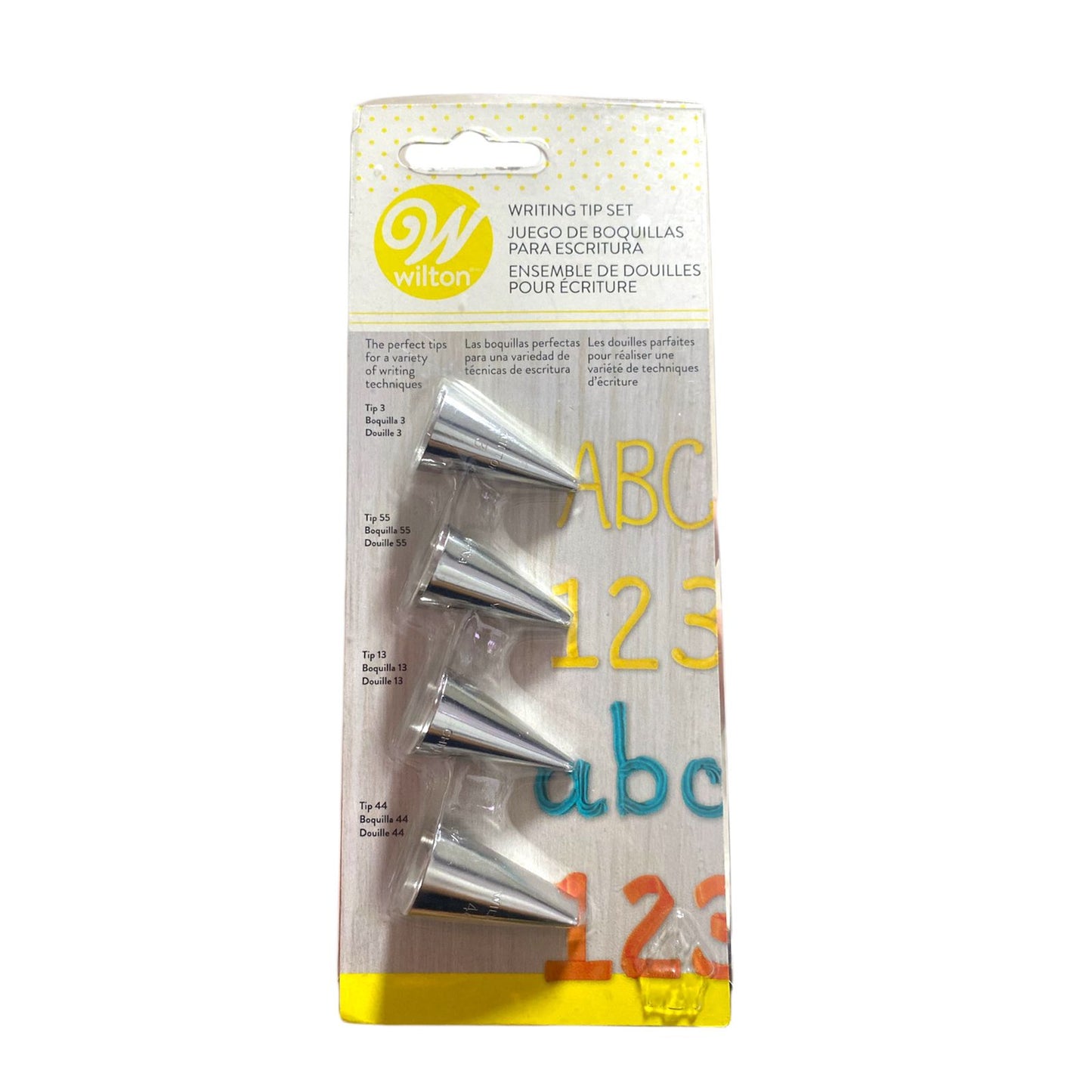 Boquillas para escritura x 4 und Wilton