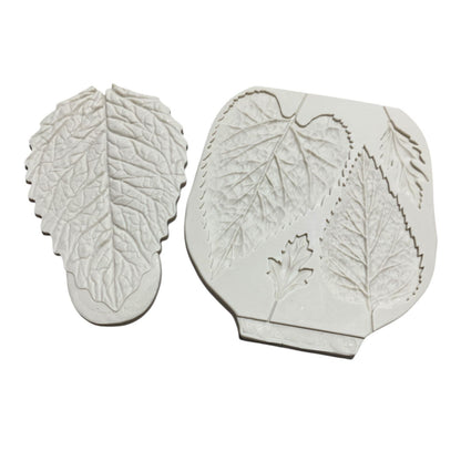 Molde Texturizador en Silicona Hojas Girasol y Margaritas