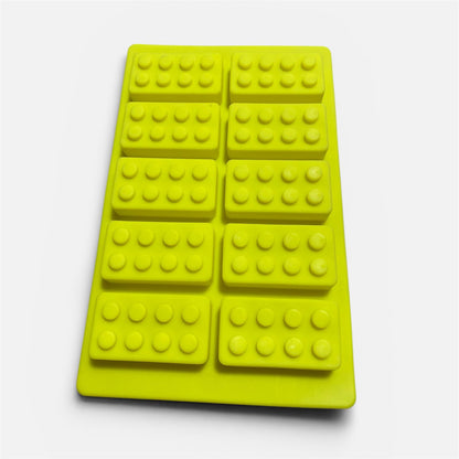 Molde silicona fichas de lego x 10