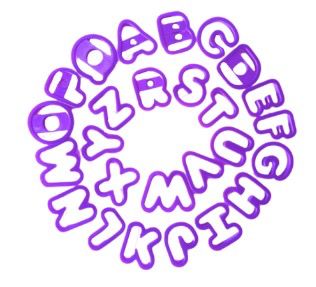 Cortadores plásticos abecedario