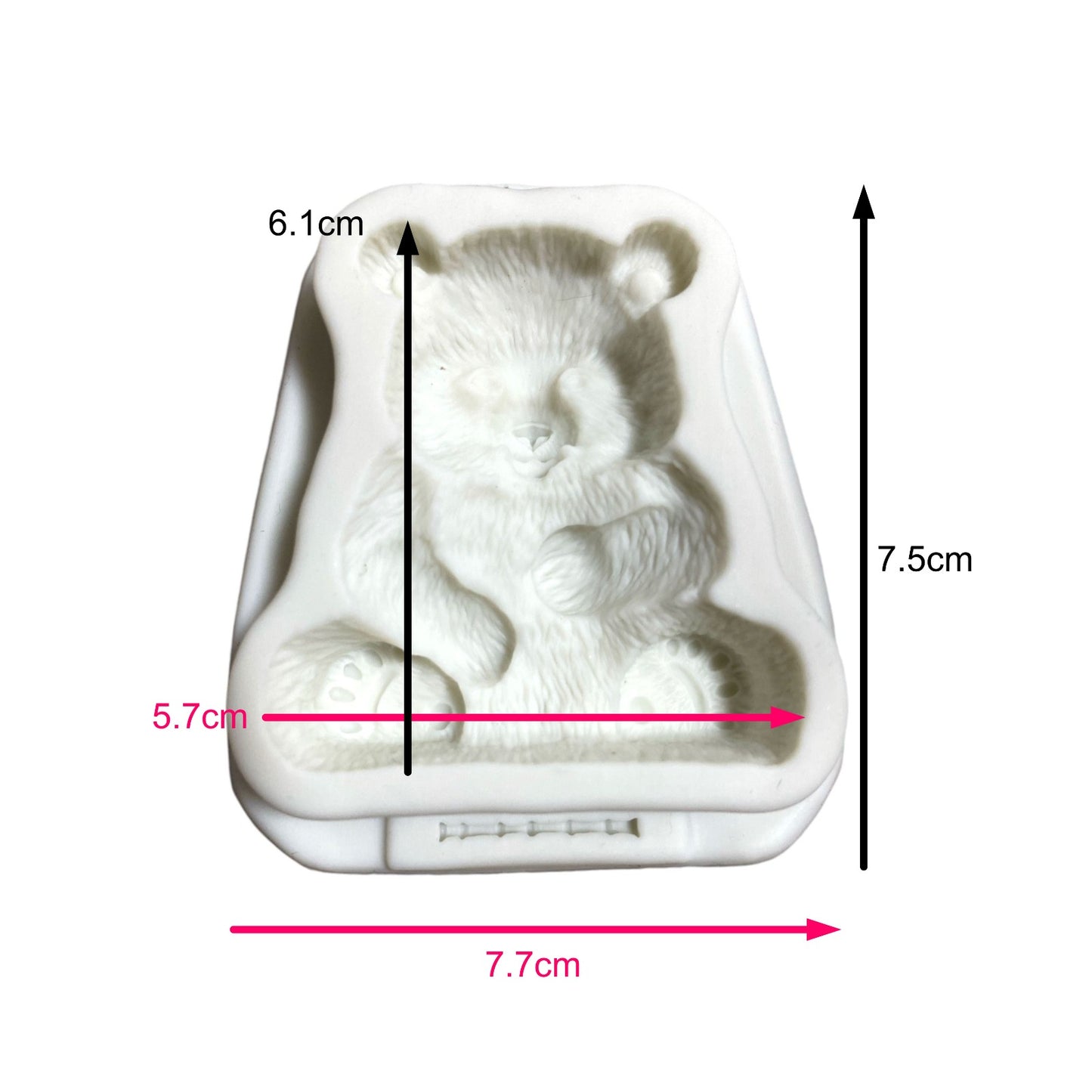 Molde Silicona Oso Panda