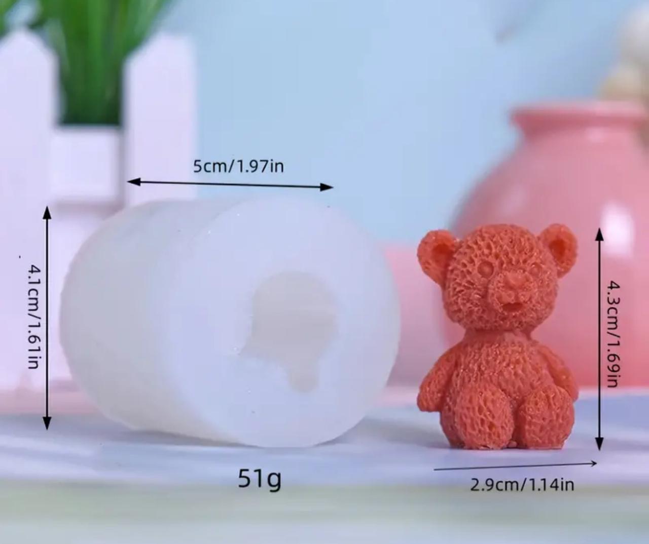 Molde Silicona Osito Adorable