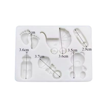 Molde Silicona Baby Shower Tierno