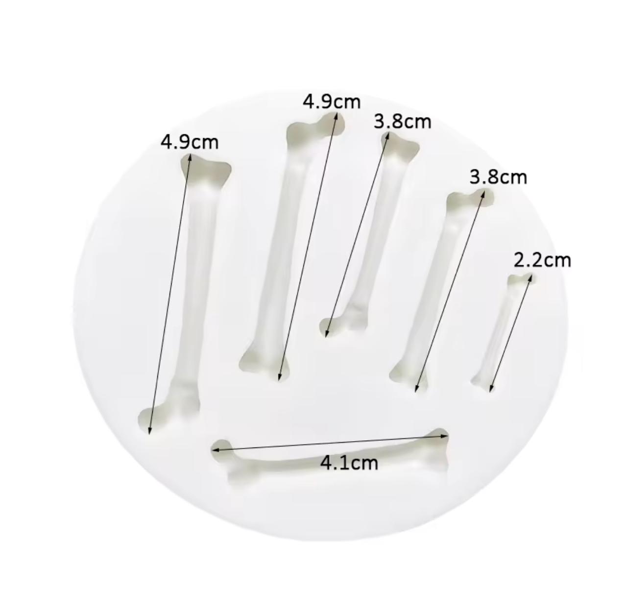 Molde Silicona Huesos Mini