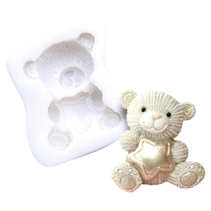 Molde Silicona Oso Baby Shower