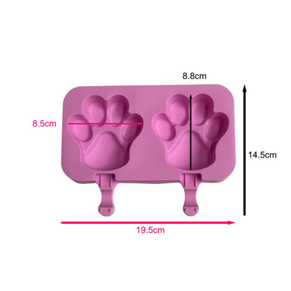 Molde Paleta Huella De Cachorro