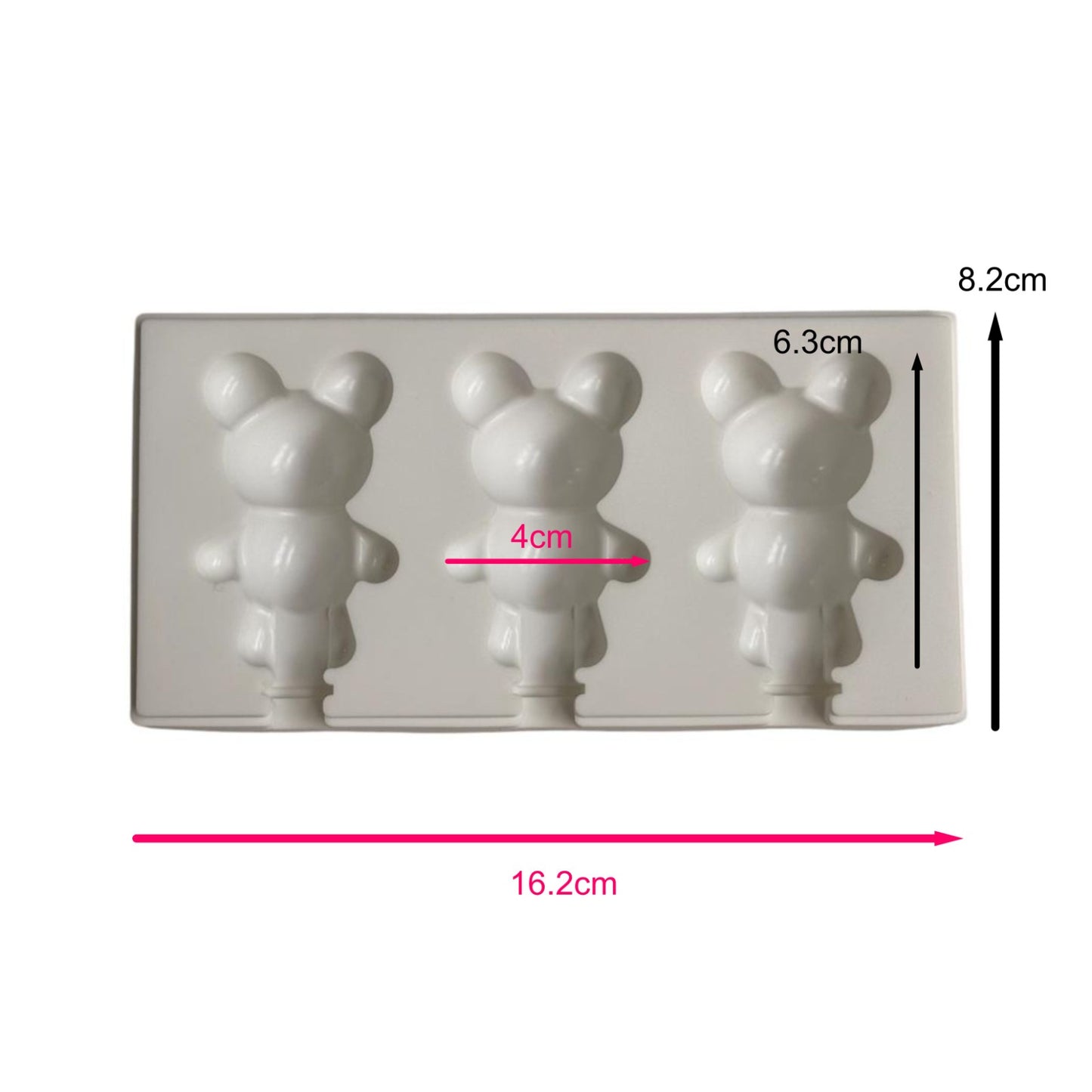 Molde Paleta Oso Teddy