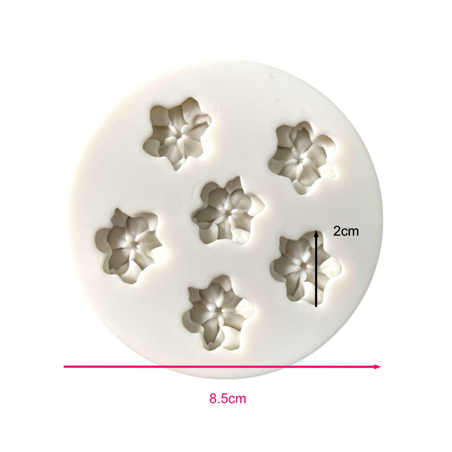 Molde Silicona Flores Mily