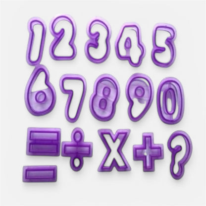 Cortadores plásticos números y signos