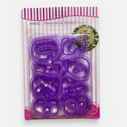 Cortadores plásticos números y signos